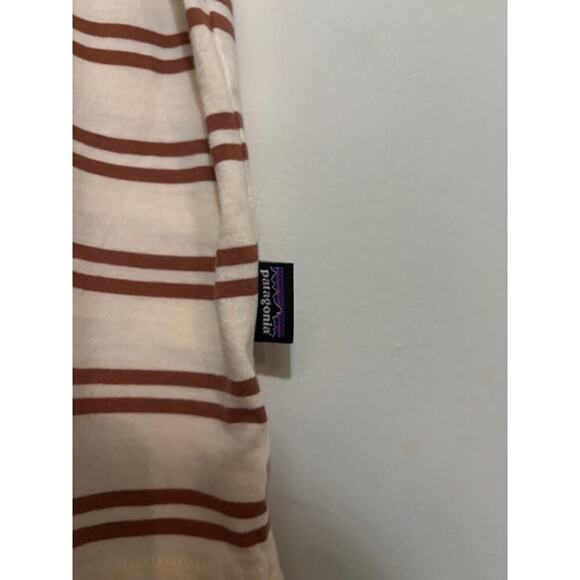 Patagonia Men's Polo Shirt Cotton in Conversion XL Short Sleeve Mirror Stripe - Picture 5 of 5